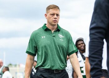 UAB offensive coordinator Alex Mortensen, a former Razorback, talks about his return to Arkansas