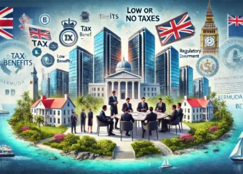 Why do companies domicile in Bermuda?