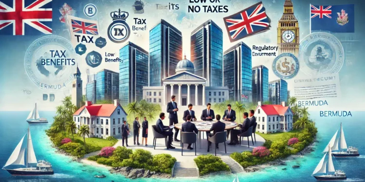 Why do companies domicile in Bermuda?