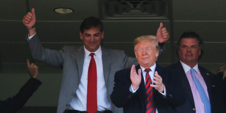 Why is Donald Trump at the Alabama-Georgia football game?