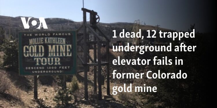 12 rescued from Colorado gold mine where elevator mishap killed 1 person