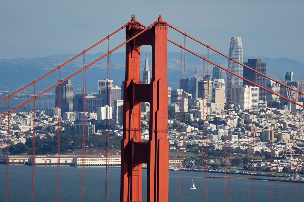 Golden Gate Bridge and San Francisco skyline