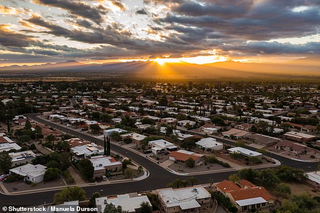 Green Valley City, which is around 20 miles south of Tucson, is a retirement town known for its vibrant arts scene, farmers markets, and top-tier golf courses