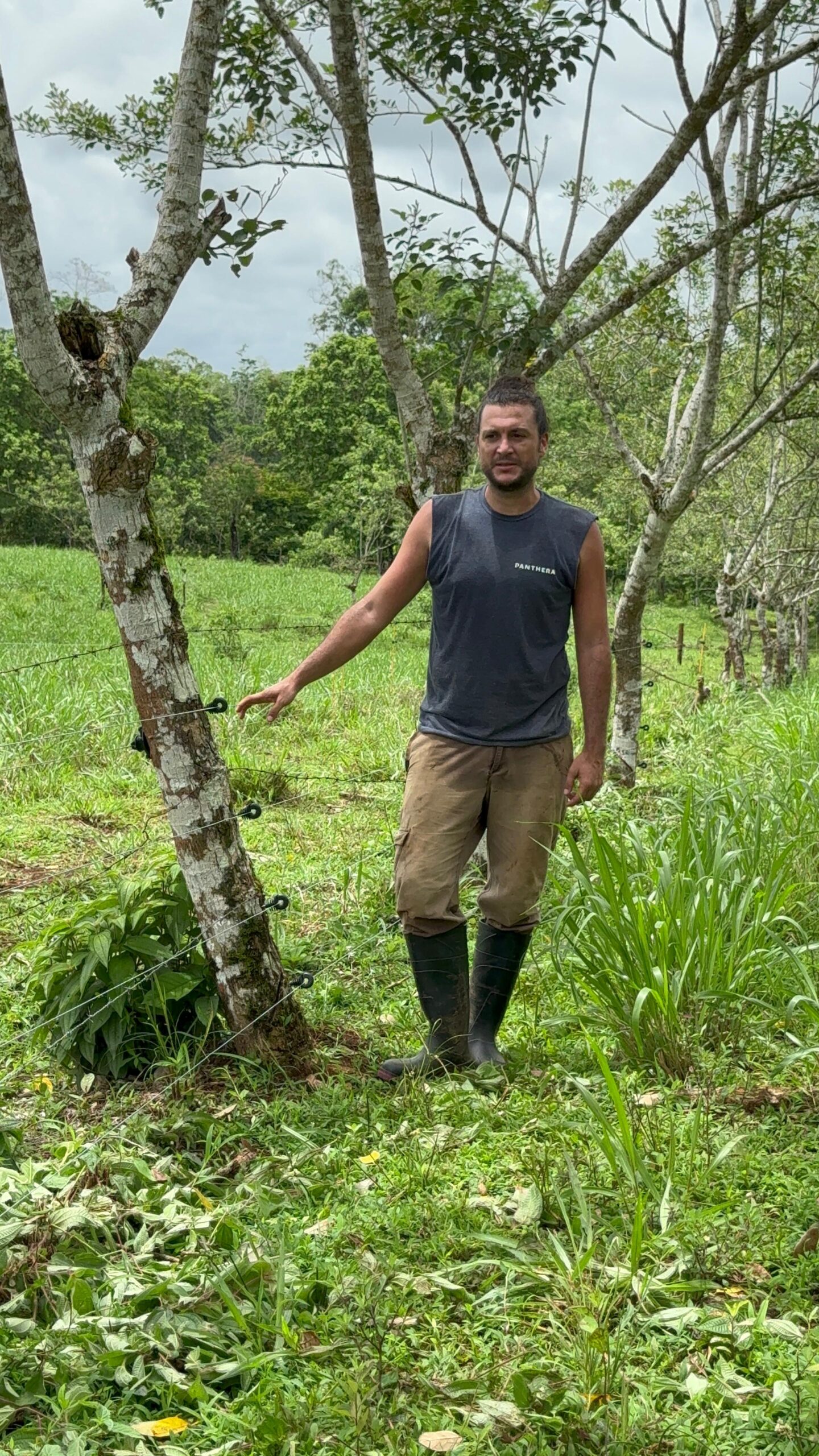 Daniel Corrales es biólogo y encargado del Proyecto Convivencia Felinos-Ganado en la organización Panthera Costa Rica. Foto: Cortesía Panthera Costa Rica.