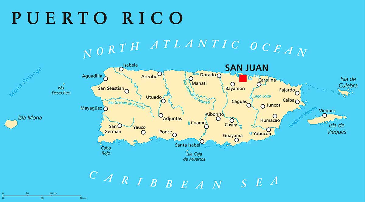 puerto rico map