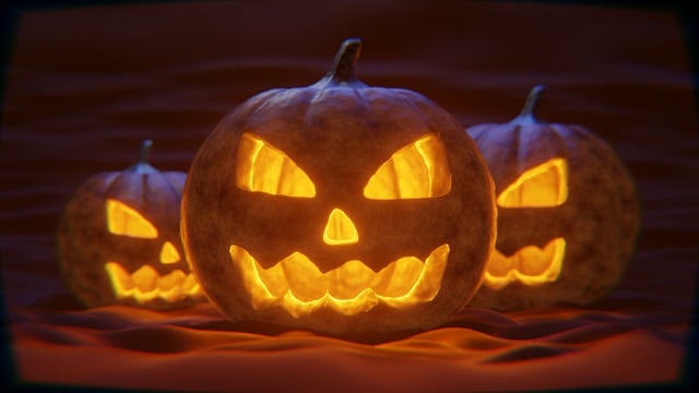 An image of Halloween jackolanterns.