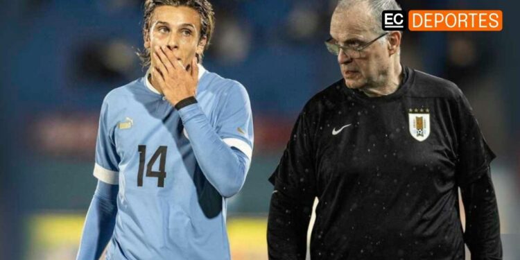 Marcelo Bielsa culpó a Agustín Canobbio por derrota ante Ecuador