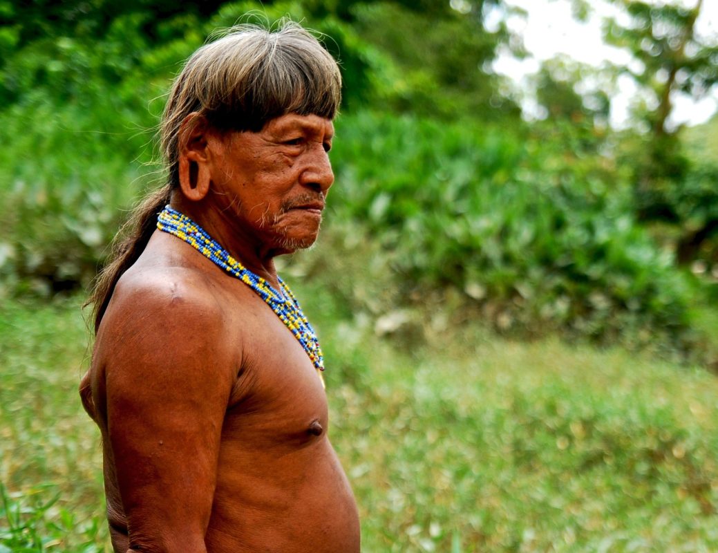 At around 80 years old, Kemperi Baihua has seen his forest drastically change with the first arrival of white men back in the 1940’s. With his forest under attack and his people influenced by outsiders way of life, he just may be the last of the Waorani Shaman. – Waorani Territory, Yasuni Biosphere, Ecuador. ©Ryan P. Killackey/Pollywog Productions