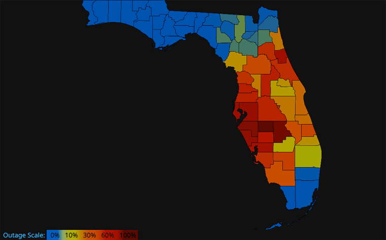 Milton Power Outage Florida