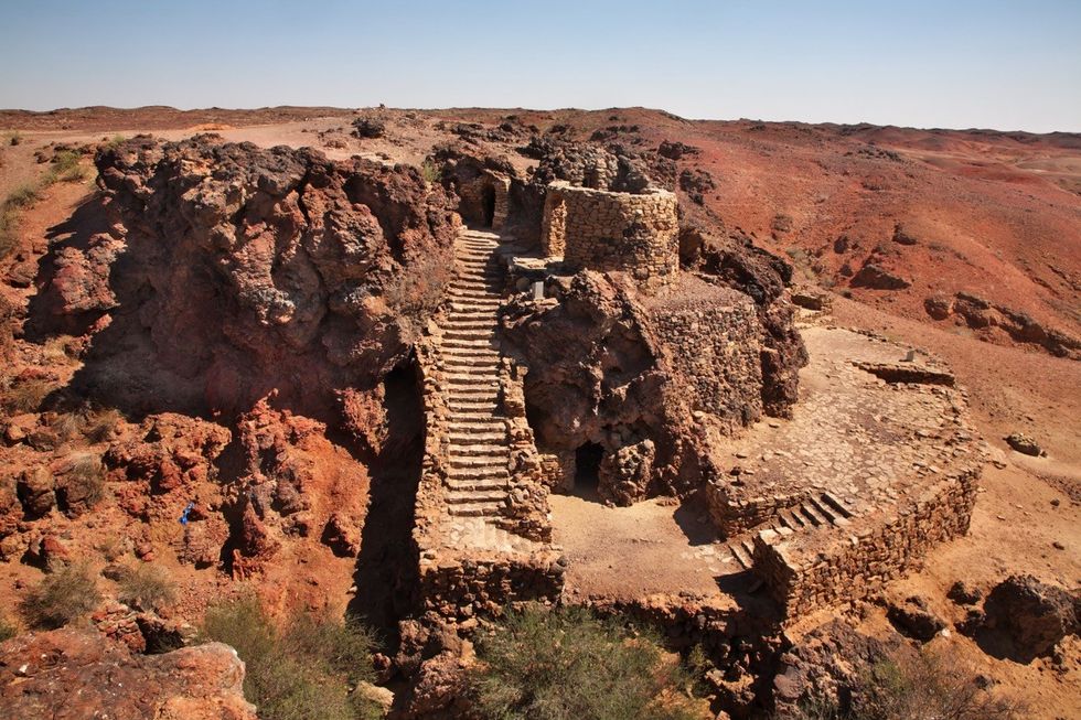 meditation caves of Khamaryn Khiid Monastery in Sainshand, Mongolia