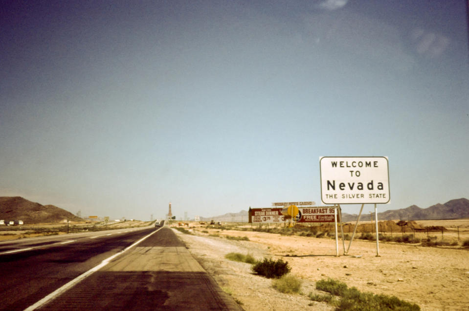 Roadside sign reading 