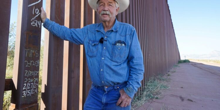 I live on US/Mexico border & 500k migrants have been caught or died on my land - it's a joke the wall is not finished