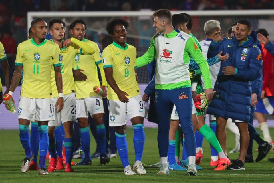 Endrick was left out of the team against Chile. (Photo by Marcelo Hernandez/Getty Images)