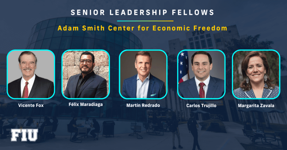 FIU’s Adam Smith Center names five distinguished global leaders to serve as Senior Leadership Fellows for fall