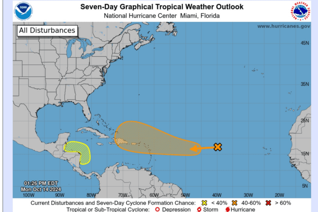 Potential Tropical Storm Nadine Update as Chances of Formation Get Higher