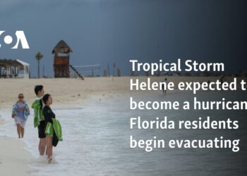 Tropical Storm Helene expected to become a hurricane; Florida residents begin evacuating