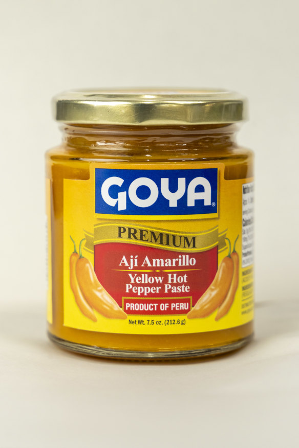 Aji amarillo, a popular type of chilli paste used in Peruvian cooking.