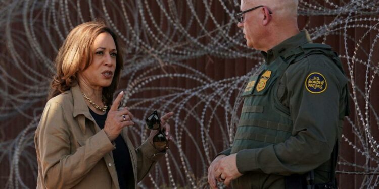 Four migrants apprehended at Mexico border for every minute Kamala Harris has been vice-president