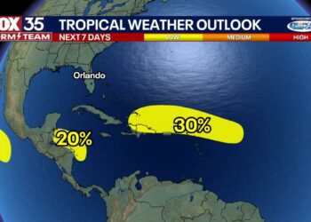 Cold front protecting Florida from the system
