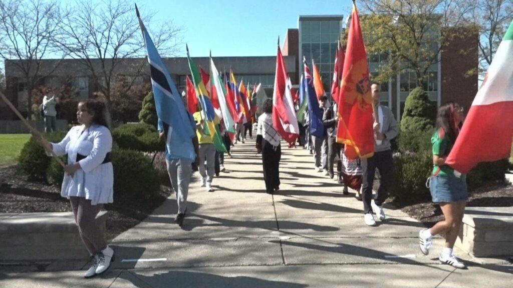 Flags unite: Celebrating diversity at UIndy