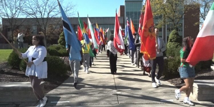 Flags unite: Celebrating diversity at UIndy