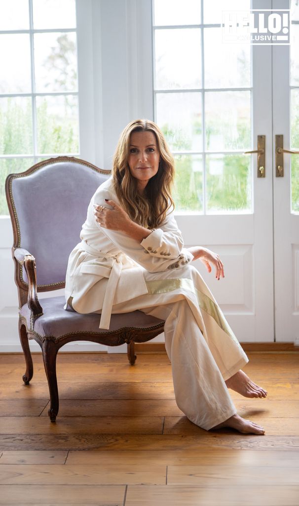 India Hicks in white outfit at Oxfordshire family home