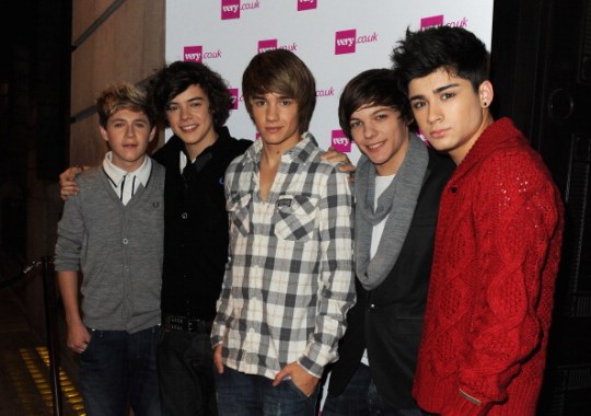 One Direction in 2010 at the Very.co.uk Christmas Catwalk Show