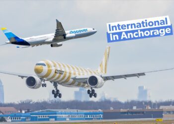 Which Foreign Passenger Airlines Serve Anchorage International Airport?