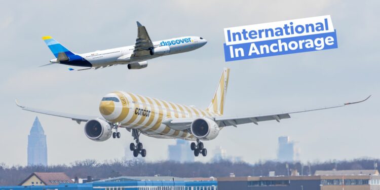 Which Foreign Passenger Airlines Serve Anchorage International Airport?