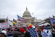 FILE - People attack the U.S. Capitol in Washington, on Jan. 6, 2021. (AP Photo/Jose Luis...