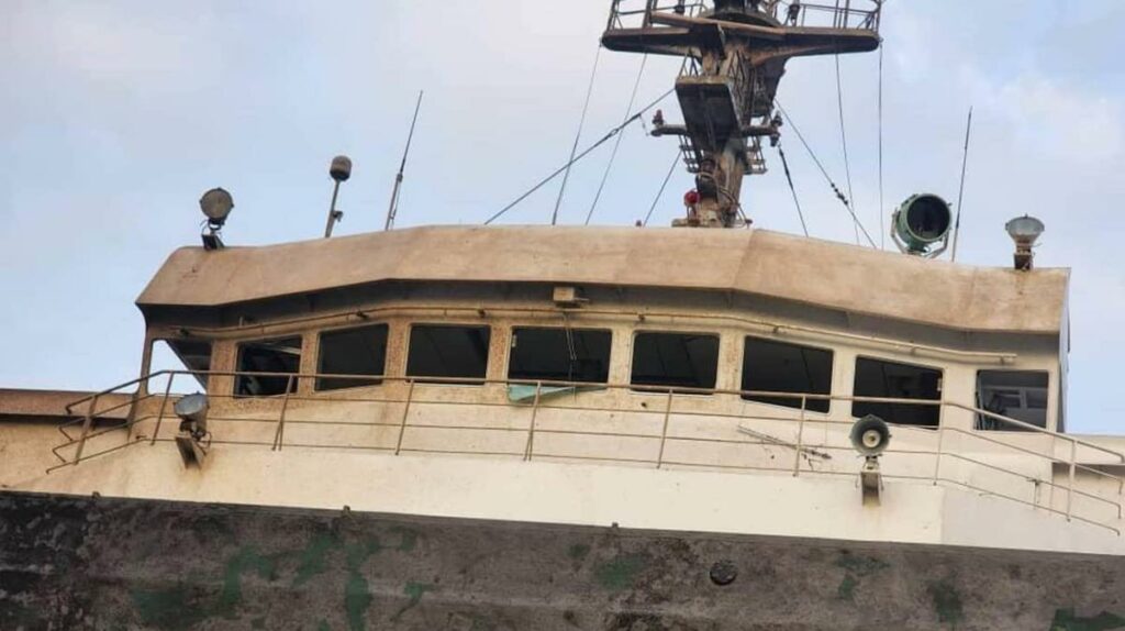 Russians damage St Kitts & Nevis-flagged civilian vessel in Odesa – photos