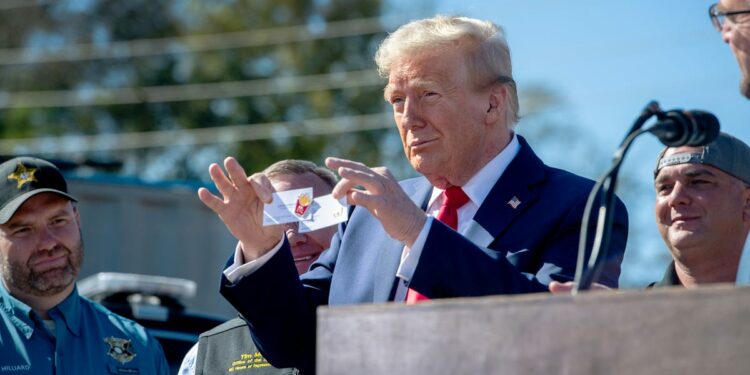 'America shares your sorrow,' Trump says during Asheville visit