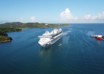 Princess Cruises Ship Makes First Call at Caribbean Port
