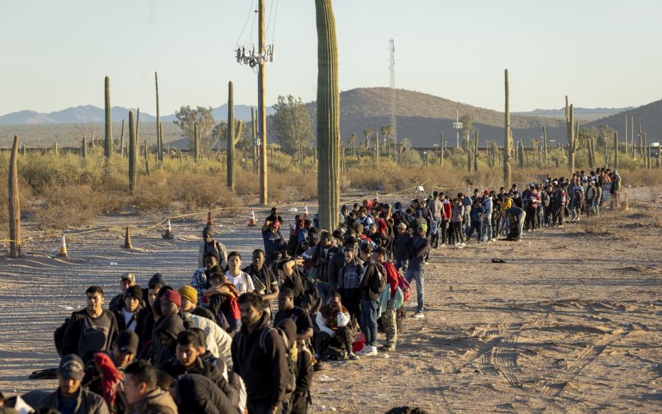 A Border Patrol center in Lukeville, Arizona