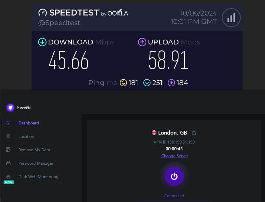 Purevpn Midrange Servers Speed Tests