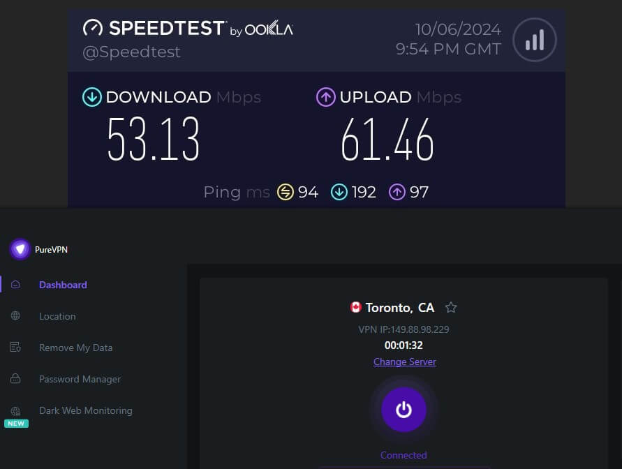 Purevpn Regional Servers Speed Tests