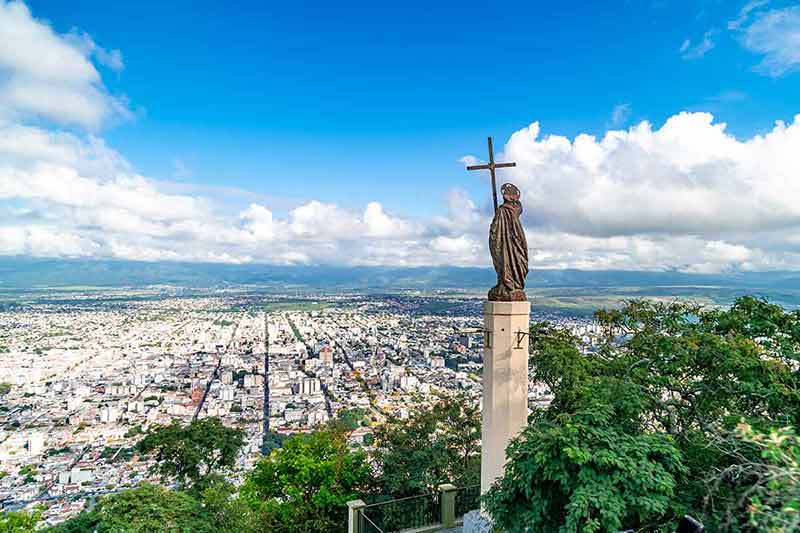 Panorama Of The Argentinian City Of Salta In South America