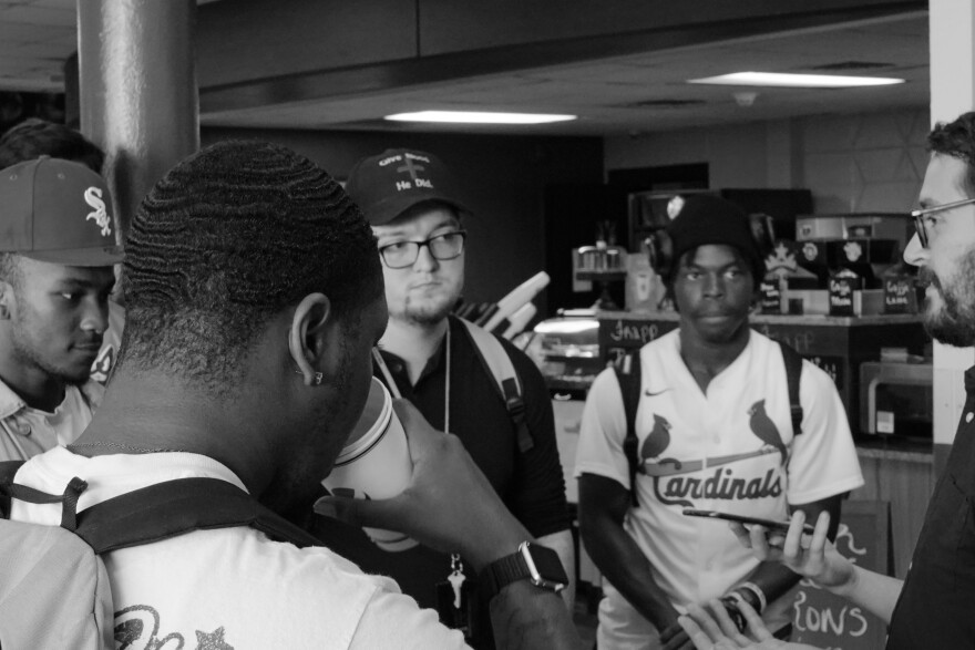 Students at the University of Arkansas at Pine Bluff speak with LRPR News Director Daniel Breen.