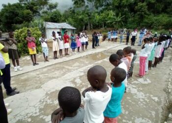 AMERICA/HAITI - Celebration in Pourcine for access to drinking water and the launch of the Scout movement of the Catholic Church