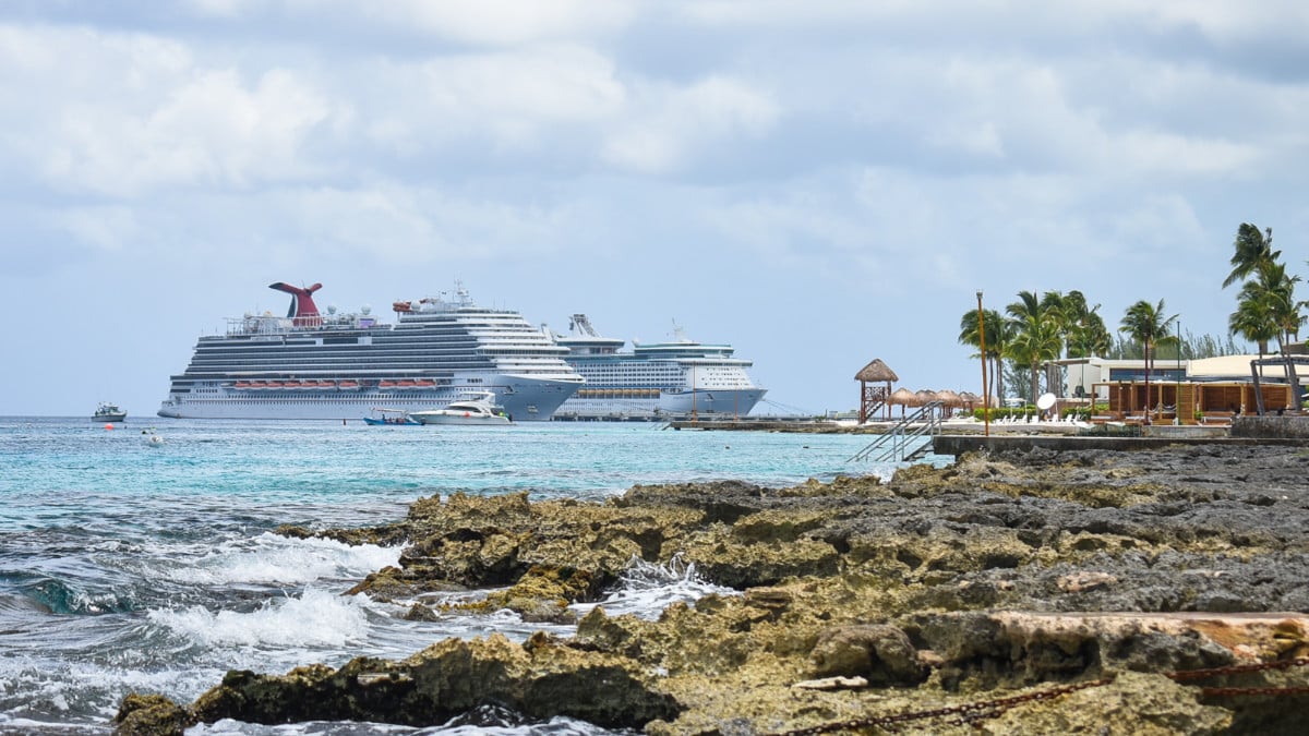 Cruise Ships Docked in Cozumel, Mexico