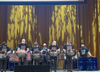 Abe Stark Steel Pan Band competes in talent show