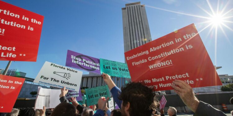Abortion amendment on Florida ballot stokes tensions on both sides