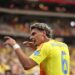 Richard Rios of Colombia celebrates after scoring the team's fourth goal during the  CONMEBOL Copa America 2024 quarter-final match between Colombi...