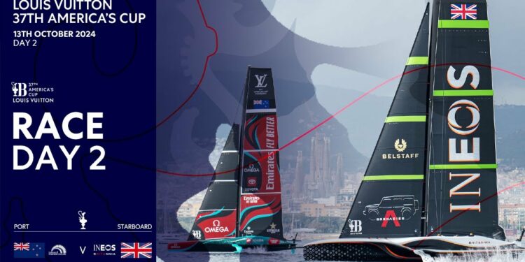 Ben Ainslie's Ineos Britannia vs Emirates Team New Zealand – day two