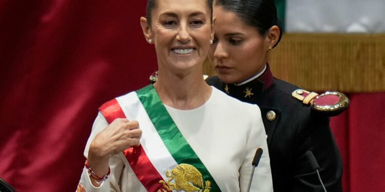 Claudia Sheinbaum sworn in as 1st female president of Mexico