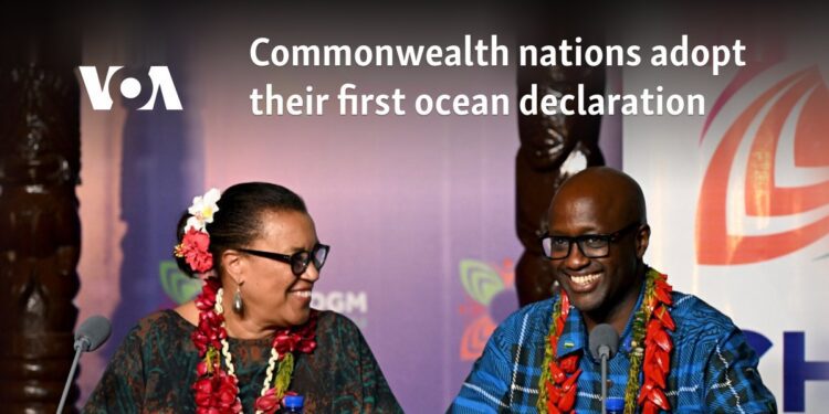 Commonwealth nations adopt their first ocean declaration
