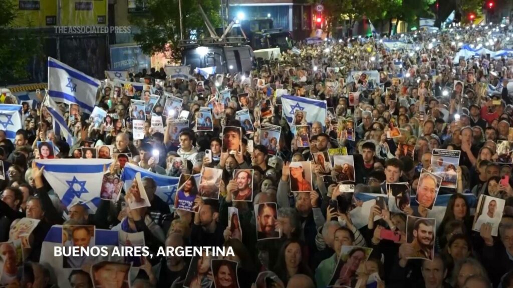 Demonstrations and vigils held in Latin America a year after October 7 attacks