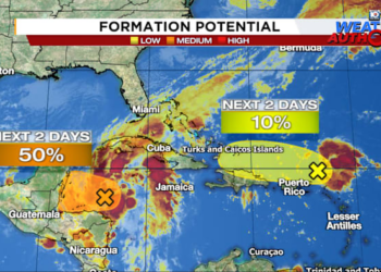 Disturbances bring heavy rain threat to parts of the Caribbean
