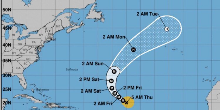 East Coast Could Feel Hurricane Kirk Sunday As It Strengthens To Category 3