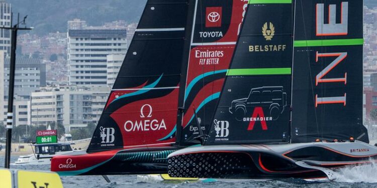 Emirates Team New Zealand score two opening wins at start of Louis Vuitton 37th America's Cup Match